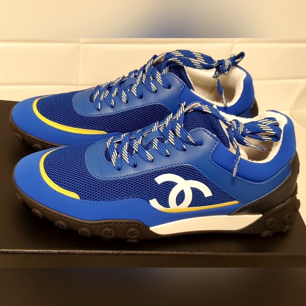 BNIB Chanel Sneakers in Royal Blue